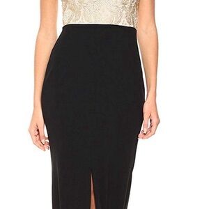 Calvin Klein Women's Long Dress W/ Embroidered
Bodice